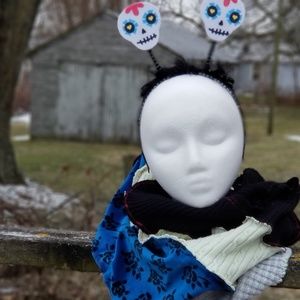 Sweater Infinity Snood Upcycled Scarf